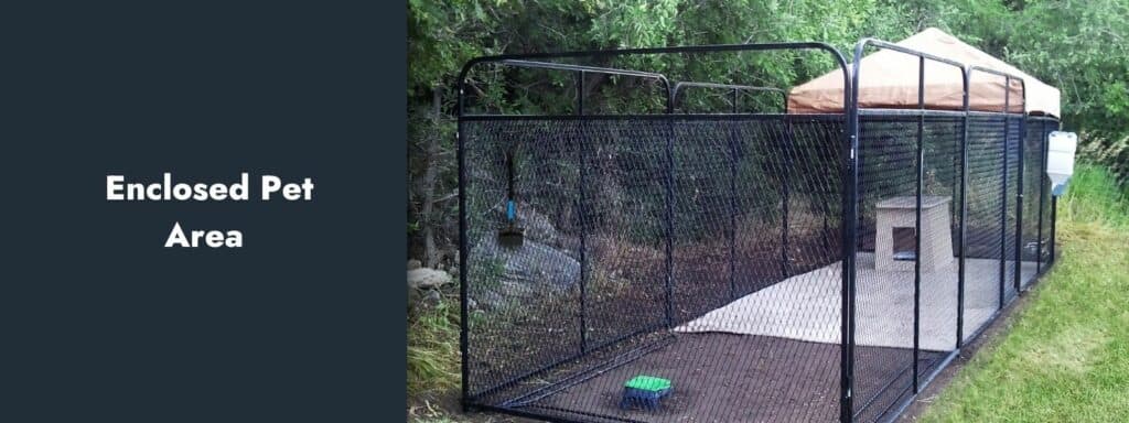 Enclosed Pet Area