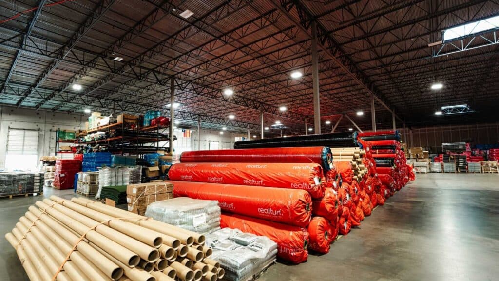 3.1. Realturf USA Warehouse Inside