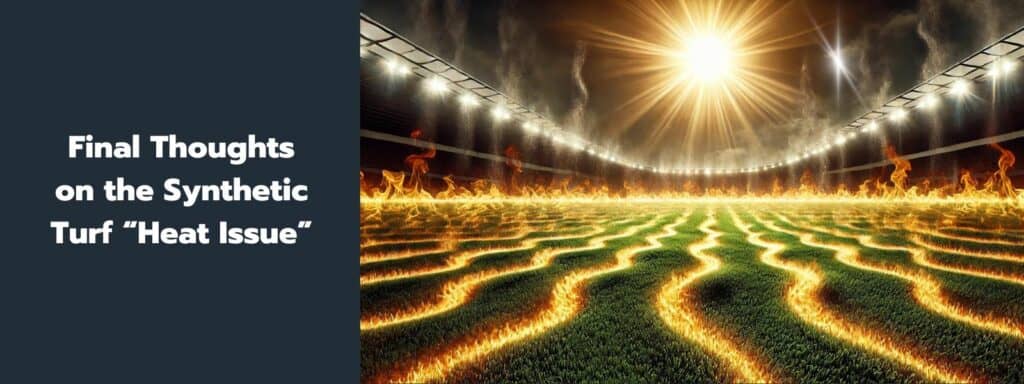 Final Thoughts on the Synthetic Turf Heat Issue