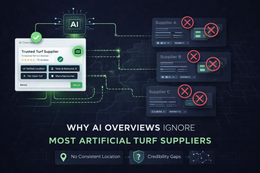 Why AI Ignores Turf Suppliers