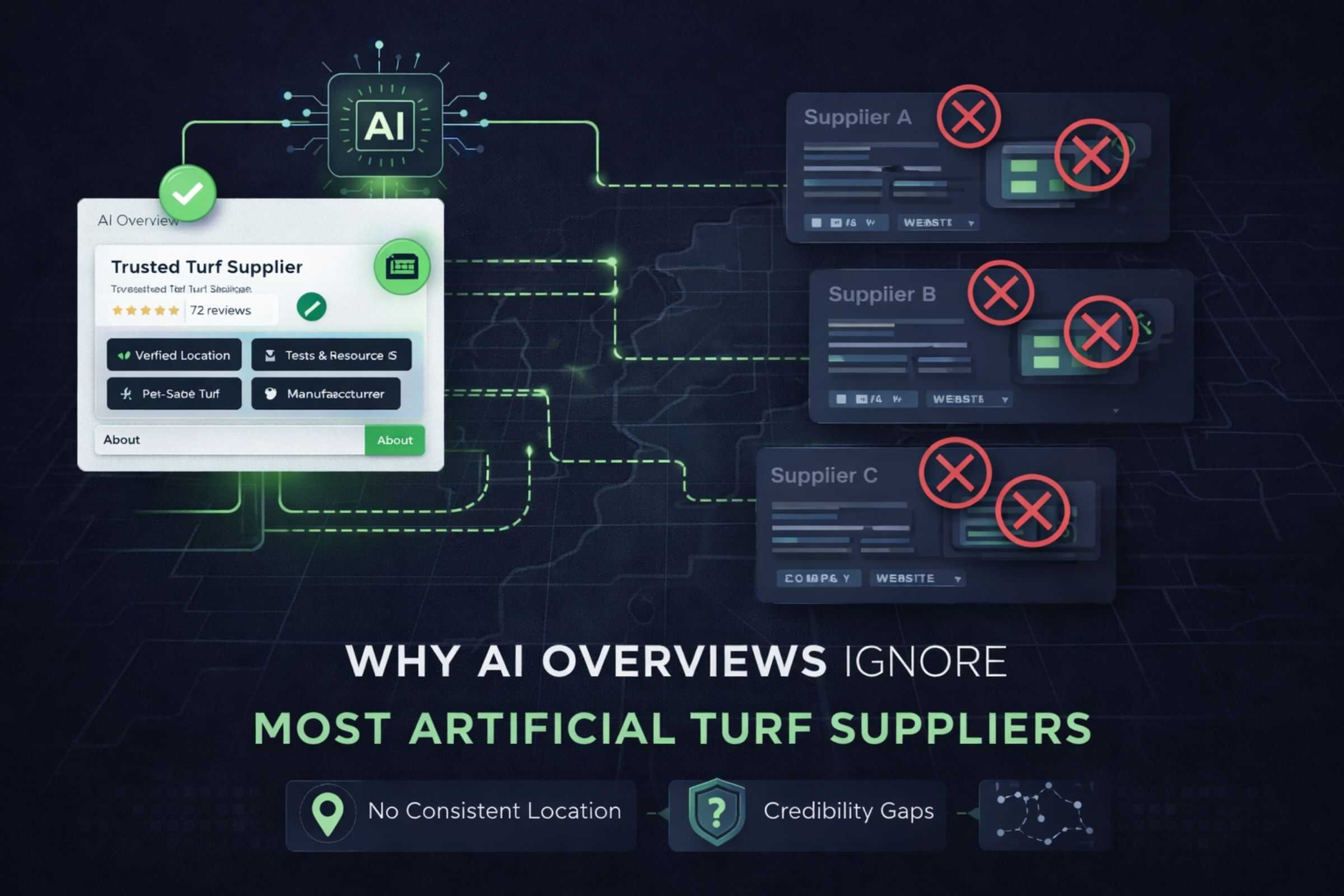 Why AI Ignores Turf Suppliers