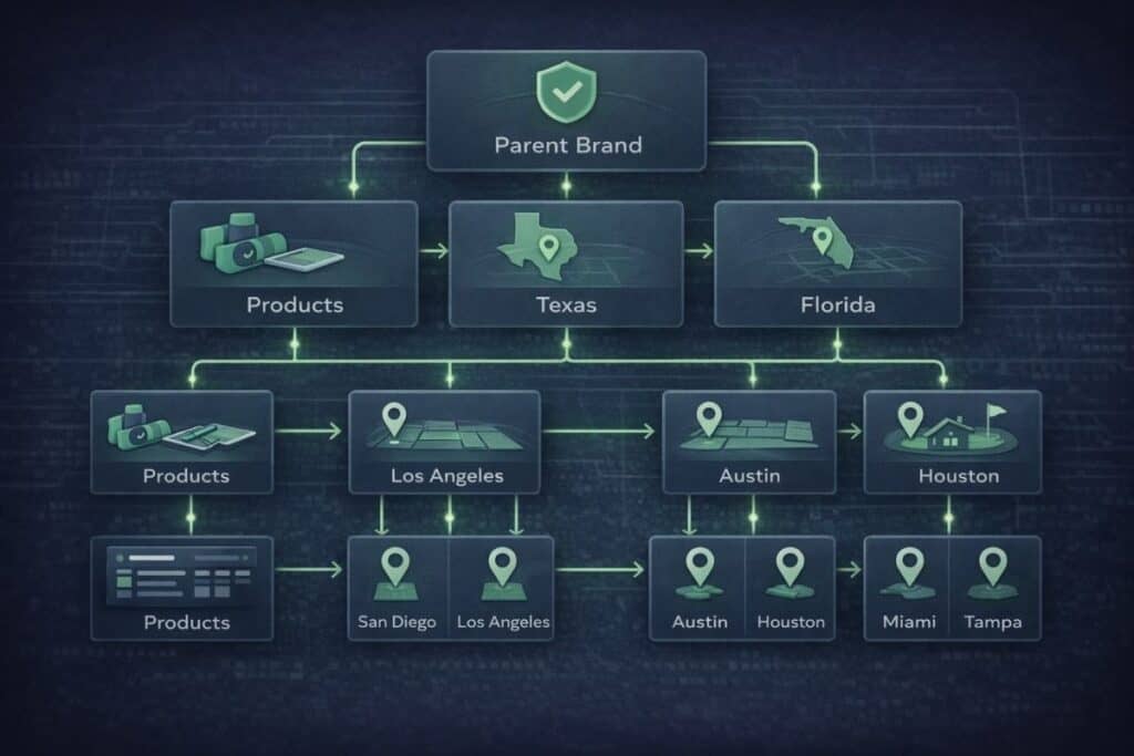 Multi-Location Structure Needs a Clear Hierarchy