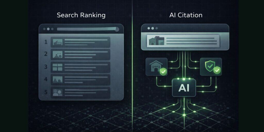 Ranking vs. Citation: Two Different Visibility Signals